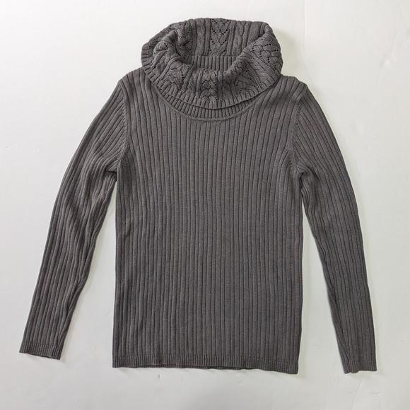 croft & barrow Sweaters - Women's Croft & Barrow® Ribbed Cowl Neck Sweater